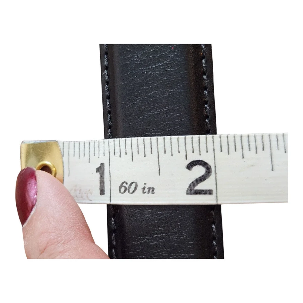 Stone Mountain 6113 mens Genuine Italian Leather 42/105 black‎ gold